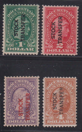 US Revenues #RD12-15 Mint\Hinged F - VF